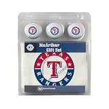 McArthur Texas Rangers Three Ball Gift Set with Golf Towel