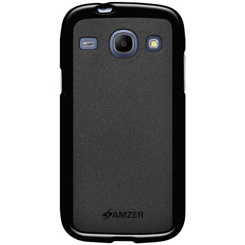 Amzer Pudding Soft Gel TPU Skin Fit Case Cover for Samsung GALAXY Core I8260, Samsung GALAXY Core I8262 - Retail Packaging - Black