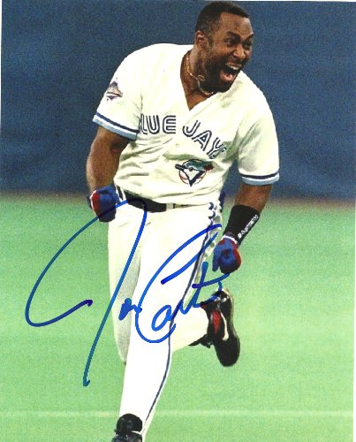 JOE CARTER TORONTO BLUE JAYS,SIGNED,AUTOGRAPHED 8X10,PHOTO,COA