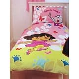 Kids/Childrens Dora the Explorer Bedding Duvet/Quilt Cover Set (Single Bed) (Pink)