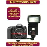 Zoom & Bounce Twin Flash For Kodak Easyshare Z1012 IS Z812 IS Z712 IS Z712 IS CX4310 DX6490 DX4530 DX6340 DX4530 DX4330 Z740 Z710 Z650 ZD710 P880 P850 P712 Z950 Z8612 IS Z1015 IS Z1485 IS Z1085 IS IS Z1012 IS Z980 + Free Lens Cleaning Kit