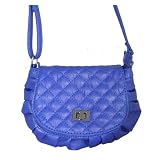 Small Quilted Cross Body Fashion Bag Cobalt Blue