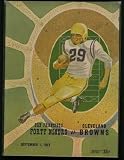 Football Game Program Cleveland Browns vs San Francisco 49ers 1957 Kezar Stadium