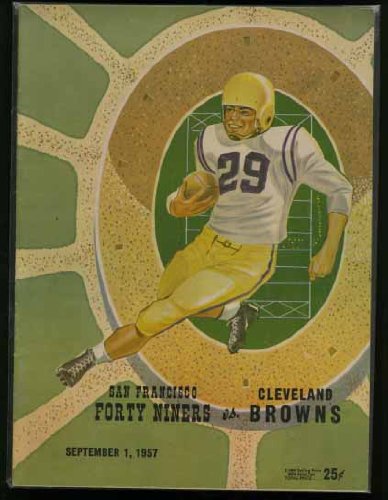 Football Game Program Cleveland Browns vs San Francisco 49ers 1957 Kezar Stadium