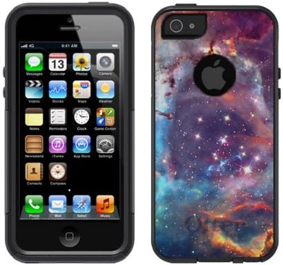 iPhone 5 5S Black Otterbox Commuter Nebula Galaxy Star