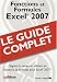 Excel 2007 : Fonctions et Formules