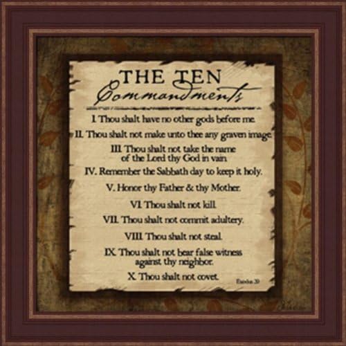 The Ten Commandments - Framed Art Print
