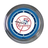 MLB New York Yankees 15 in Neon Clock