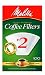 Melitta Cone Coffee Filters, White, No. 2, 100 Count (Pack of 6)