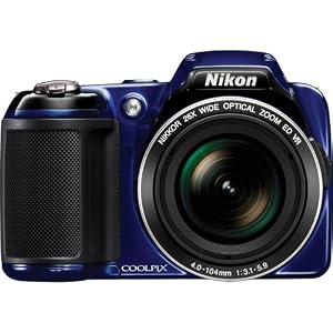 Nikon Coolpix L810 Digital Camera (Blue) with 8GB Card + Batteri