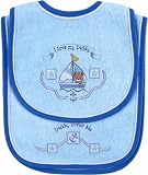 Deluxe Bib and Burp Cloth - Classic Design, Blue, Boy-Daddy