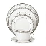 Lenox Timeless Bone China Platinum Banded 5-Piece Place Setting, Service for 1