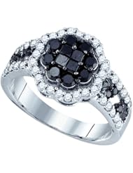 1.17CTW BLACK DIAMOND FASHION RING