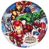 Marvel Super Hero Squad Dinner Plates (8) Party Supplies