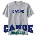 T-Shirt Heather Gray " Canoe Grandpa " Sports