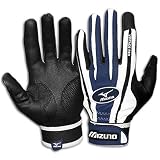 Mizuno Vintage Pro Youth G2 Batting Glove (Navy, Small)