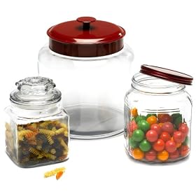 Click here to buy Anchor Hocking 6-Piece Storage Jar Set by Anchor Hocking.