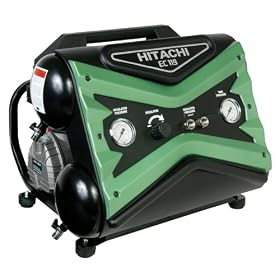 Hitachi EC119SA 15 amp 2.5-Horsepower 4-Gallon Twin-Stack Air Compressor by Hitachi