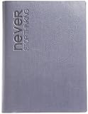 Embossed Never Stop Thinking Leather Journal - Lined