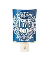 Baby Product: Peace Love and Joy 6 inch Christmas Glass Electric Night Light - Midwest CBK