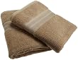 1888 Mills 100-Percent Organic Cotton Oversized Bath Towel Set of 2, Earth Brown