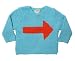 TODDLER NYLON PLUSH ARROW SWEATER