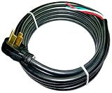Conntek 14301 RV Power Cord 25-Foot RV 50 Amp Male Plug To Bare Wire