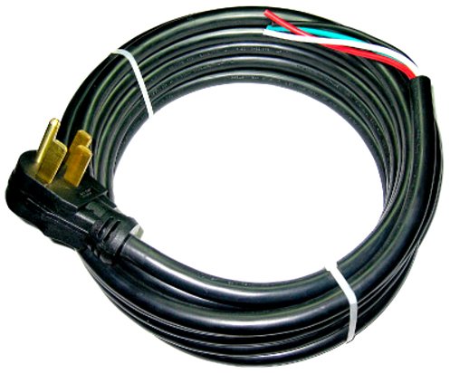 Conntek 14301 RV Power Cord 25-Foot RV 50 Amp Male Plug To Bare Wire