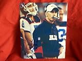 Dick Jauron Autographed Buffalo Bills 8x10 Photo with Go Bills Inscription! Proof Photo of Dick Signing for Us.