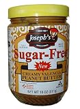 Joseph's Sugar Free Creamy Valencia Peanut Butter, 18 oz jars