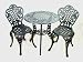 Kitchen & Housewares : Bistro Set - Rosette Matte Black