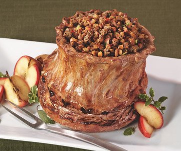 Crown Roast of Pork with Apple Dressing by Hickory Farms