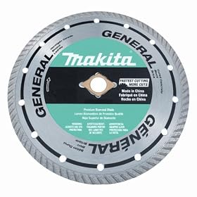 Buy Makita A-94568 5-Inch Turbo Rim Diamond Masonry Blade by Makita now!