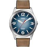Timex Men's T2N631KW Weekender Casual Brown Leather Strap Watch