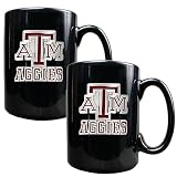 Texas A&M Aggies 2pc Black Ceramic Mug Set NCAA College Athletics