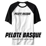 T-Shirt Raglan White Pelote Basque Tradition Heritage 