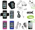 CrazyOnDigital Accessories Kit for New Apple iPhone 4G