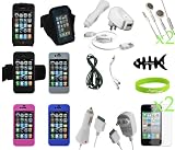 CrazyOnDigital Accessories Kit for New Apple iPhone 4G