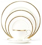 Noritake Rochelle Gold 20-Piece Dinnerware Place Setting, Service for 4
