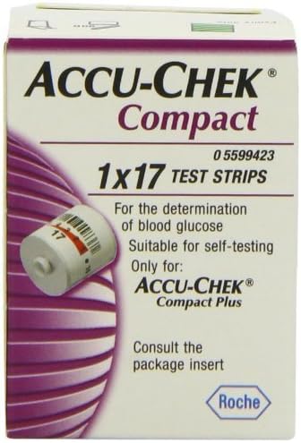 Accu-Chek Compact Test Strips Pack of 17 by Roche Dignostics