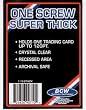 BCW 1 Screw Super Thick Card Holder - 120 Pt. (Lot of 10 - 10 Pack) Jersey or Memorabilia Card Screwdown - Baseball, Football, Basketball, Hockey, Golf, Single Sports Cards Top Load - Sportcards Card Collecting Supplies
