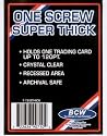 BCW 1 Screw Super Thick Card Holder - 120 Pt. (Box of 40) Jersey or Memorabilia Card Screwdown - Baseball, Football, Basketball, Hockey, Golf, Single Sports Cards Top Load - Sportcards Card Collecting Supplies
