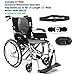Karman S-2512F16SS - ERGO FLIGHT ? S-2512 16" Seat Width, Ultra Lightweight Ergonomic Wheelchair, Frame Color Silver, Fixed Armrests, Detachable footrest, Fixed Wheel & FREE Wheelchair Seat Belt