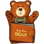 Bye-Bye Bear Hand-Puppet Cloth Book (Hand Puppet Cloth Book)