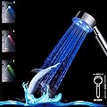 Loutoff beleuchtete LED DUSCHE 3 Farben Duschkopf FARBWECHSLER GR-S009