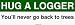 HUG A LOGGER You'll never go back to trees Bumper Sticker Image