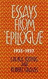 Essays from Epilogue 1935-1937 (Lives & Letters: the Millennium Graves)