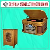 Buy Crosley Composer CD Recorder - CR247-OA and Williamsburg Entertainment Center Cabinet and... 