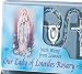 Our Lady of Lourdes Rosary Lourdes Water, Light Blue Crystal Beads Deluxe Specialty Rosary