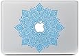 iCasso Leaves Removable Vinyl Decal Sticker Skin for Apple Macbook Pro Air Mac 13" inch / Unibody 13 Inch Laptop (Acid Blue)